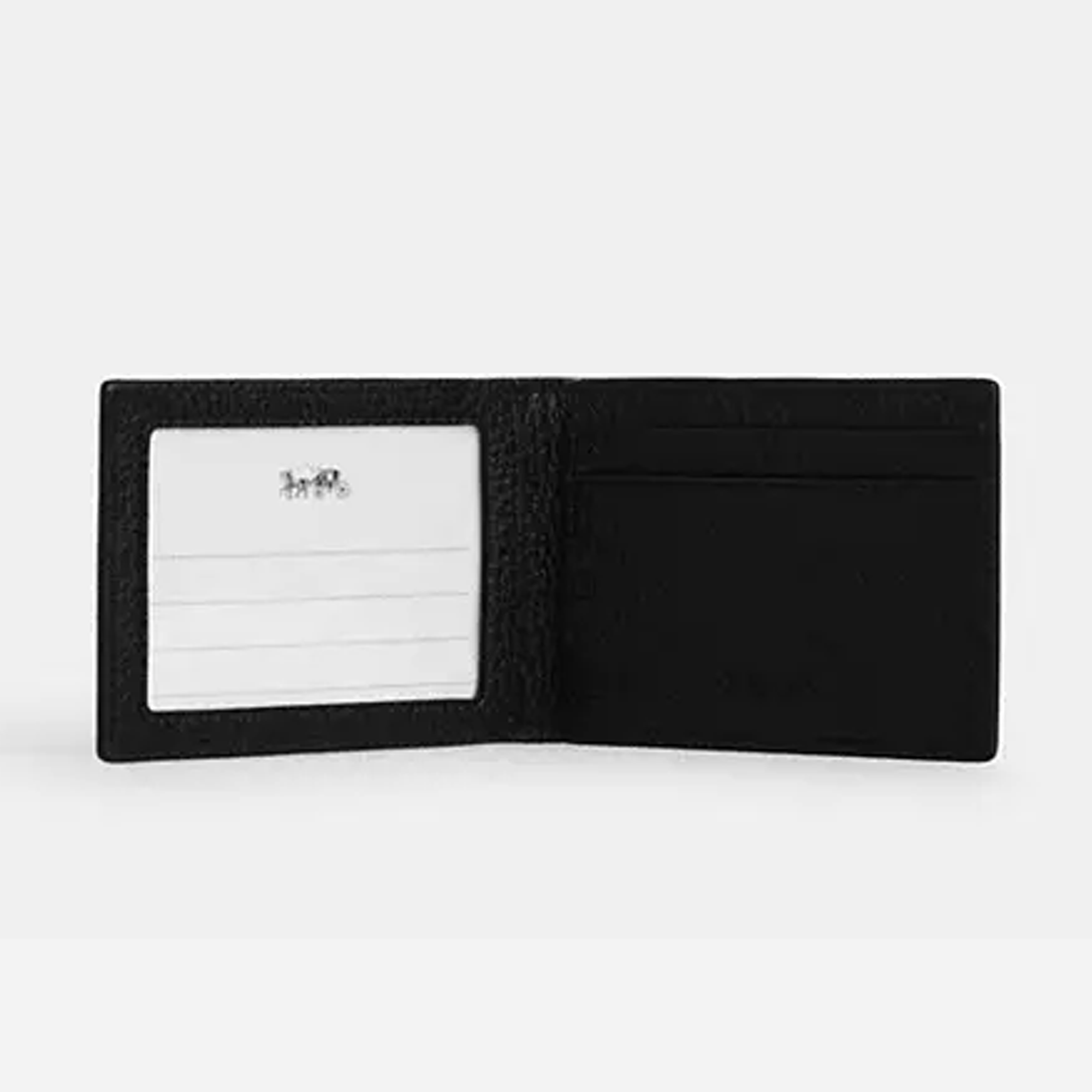 Coach Compact Billfold Wallet In Signature Canvas - view 2