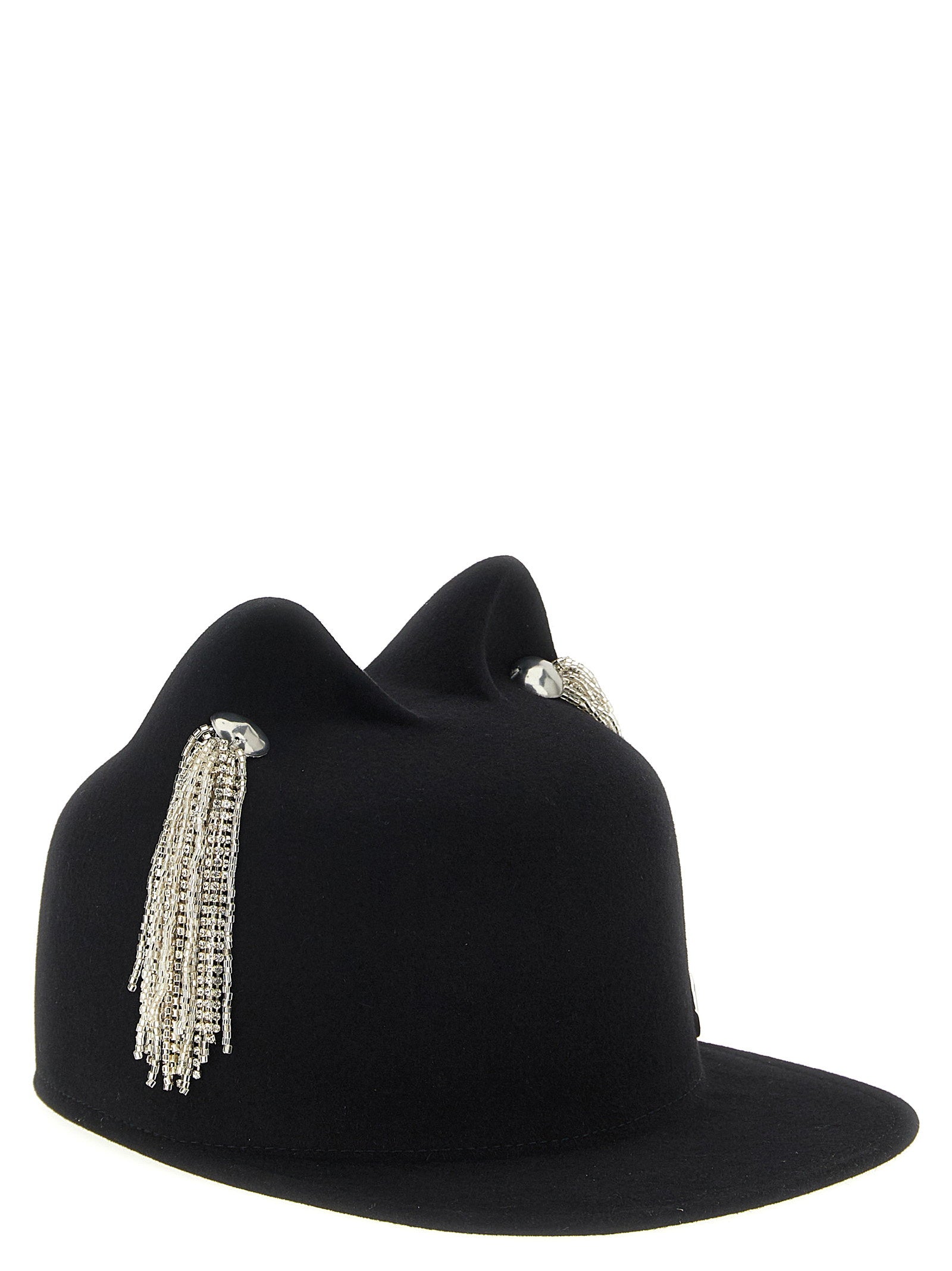 Maison Michel Jamie Hat With Crystals – 100% wool felt - view 2