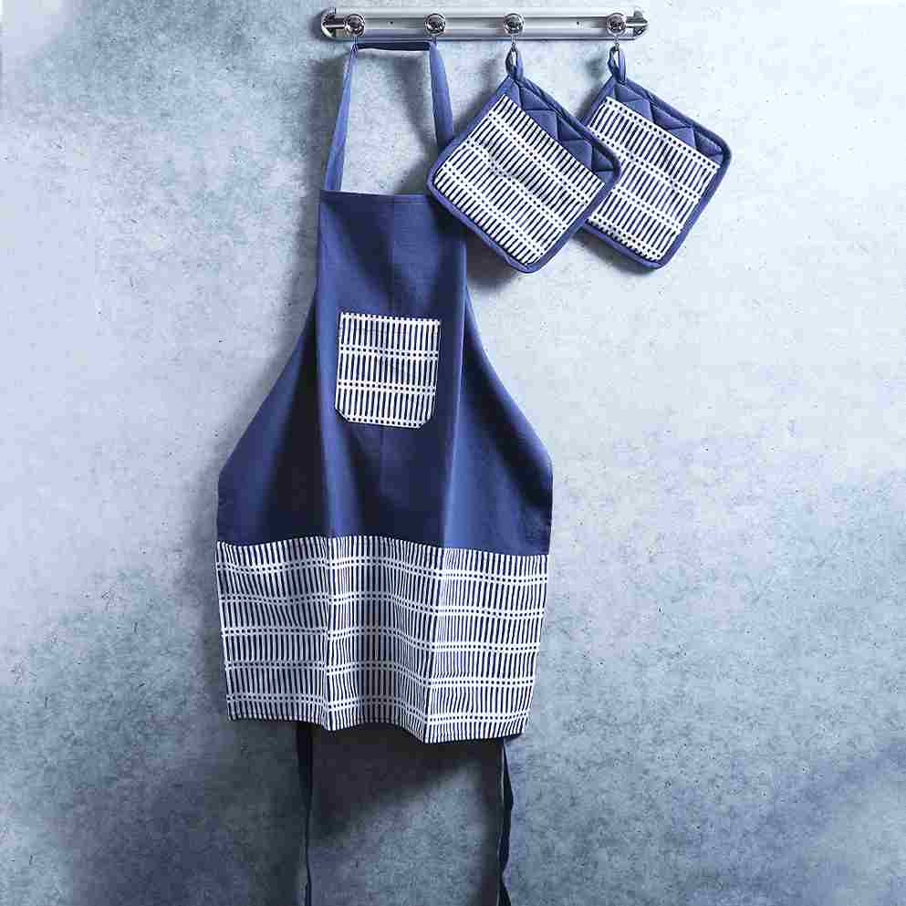 Wonderchef Como Pot holder with pocket - Blue - view 3