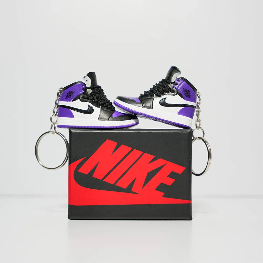 Kicks Machine 3D Sneaker Keychain With Box - AJ1 High Court Purple 1.0