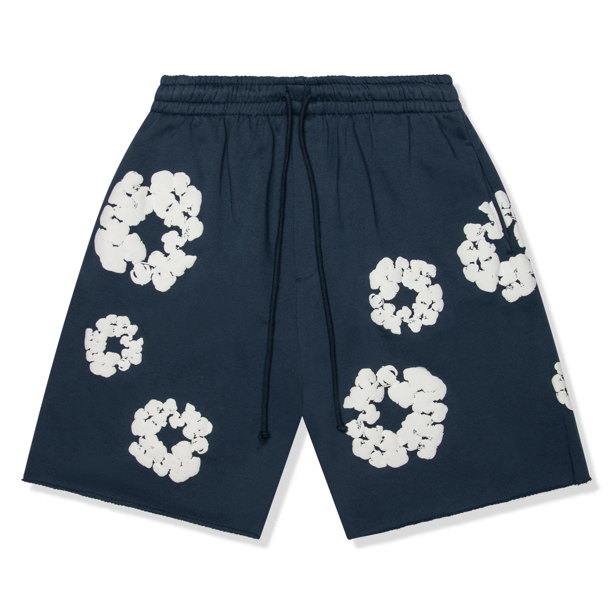Denim Tears The Cotton Wreath Navy Shorts – Blue
