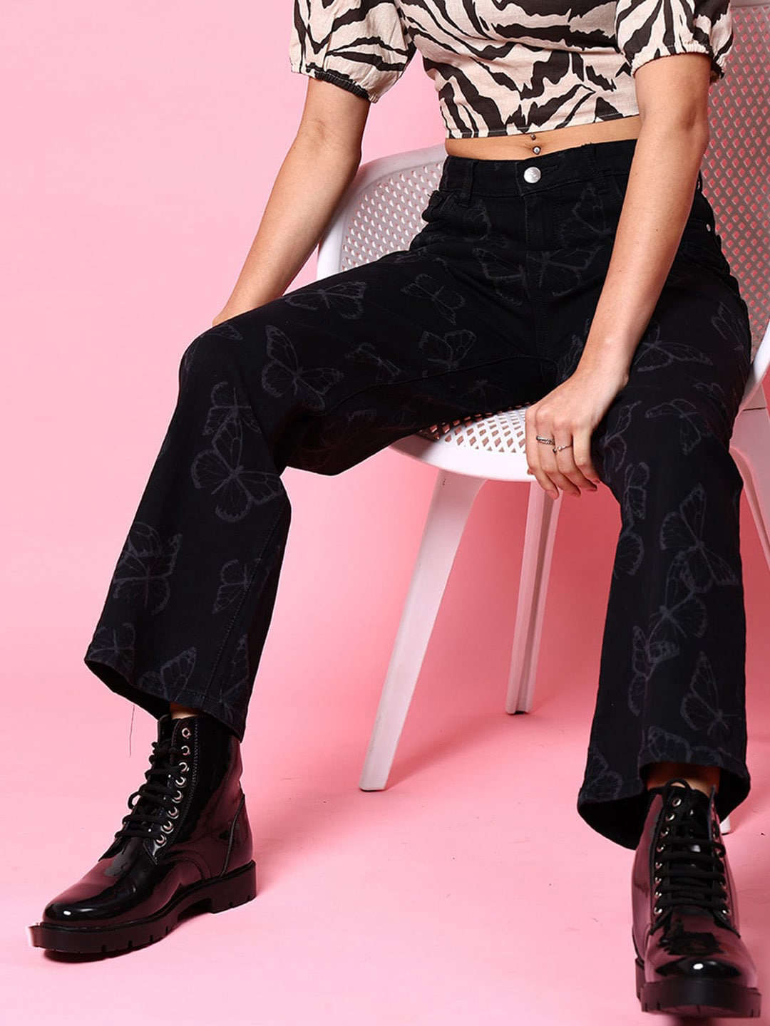 Freehand By The Indian Garage Co Women Wide Leg Jeans