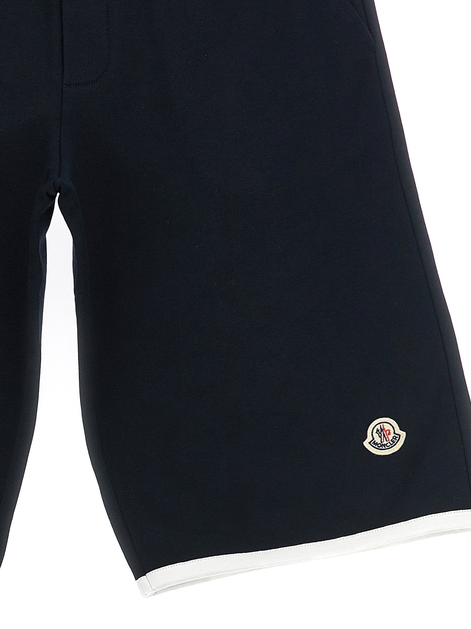 Moncler Enfant Logo Patch Bermuda Shorts – 100% cotton - view 3