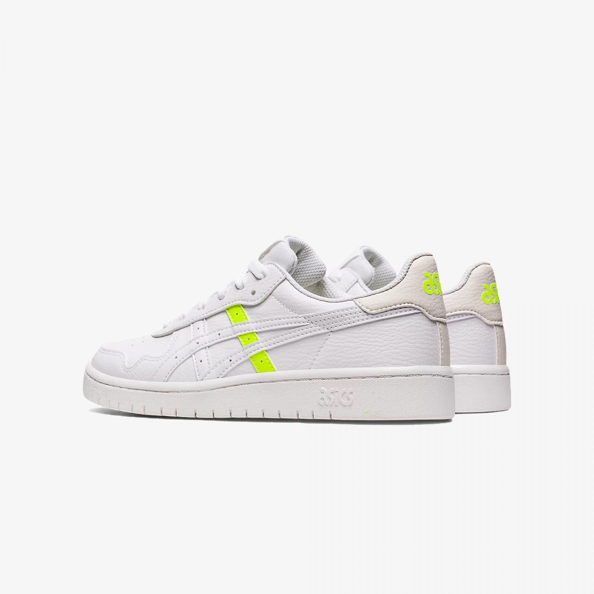 Asics | JAPAN S { WHITE/SAFETY YELLOW - view 2