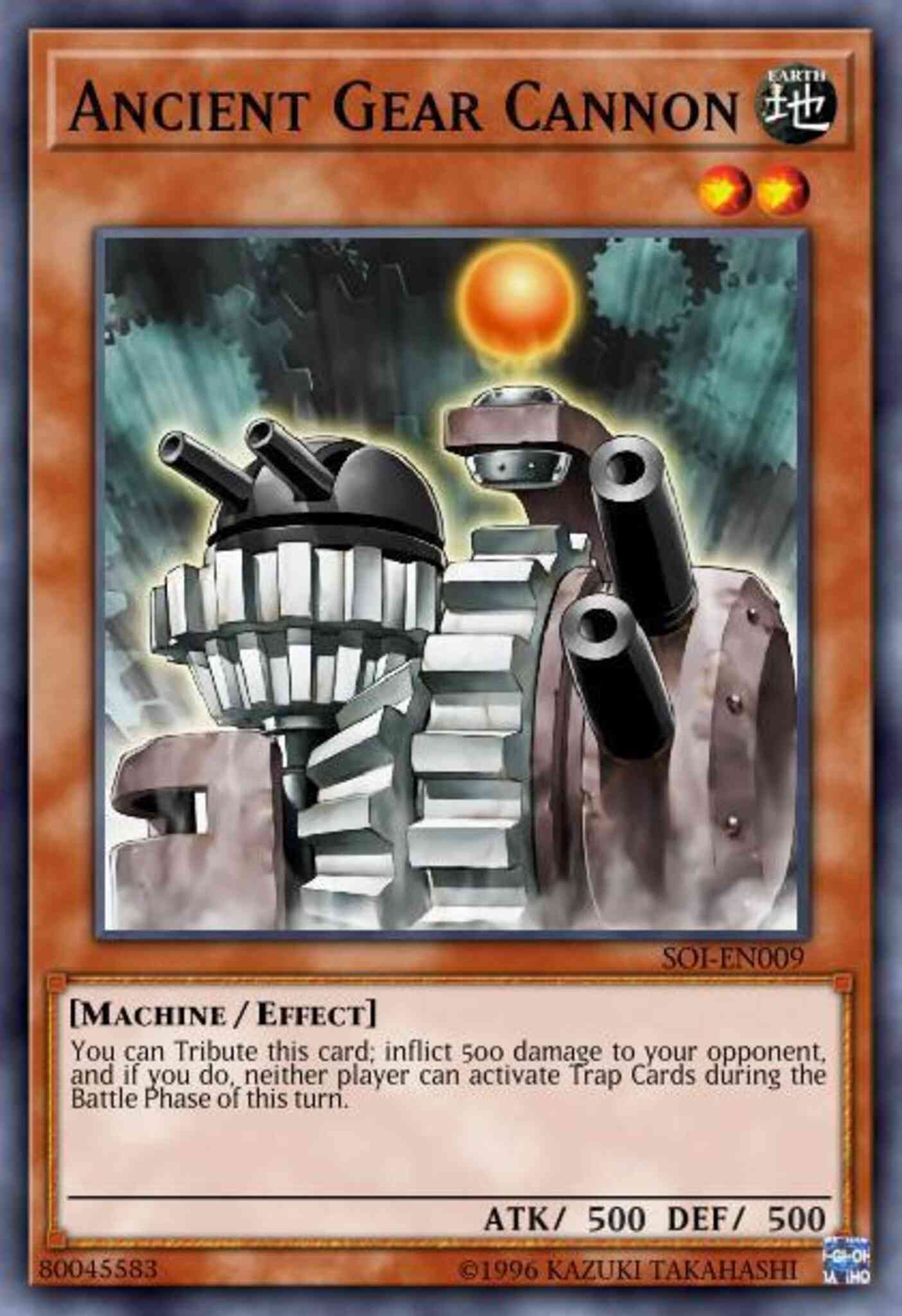 Yu-Gi-Oh! Ancient Gear Cannon - SD10-EN016 - Common - Unlimited