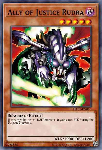 Yu-Gi-Oh! Ally of Justice Rudra - HA01-EN016 - Super Rare - Unlimited