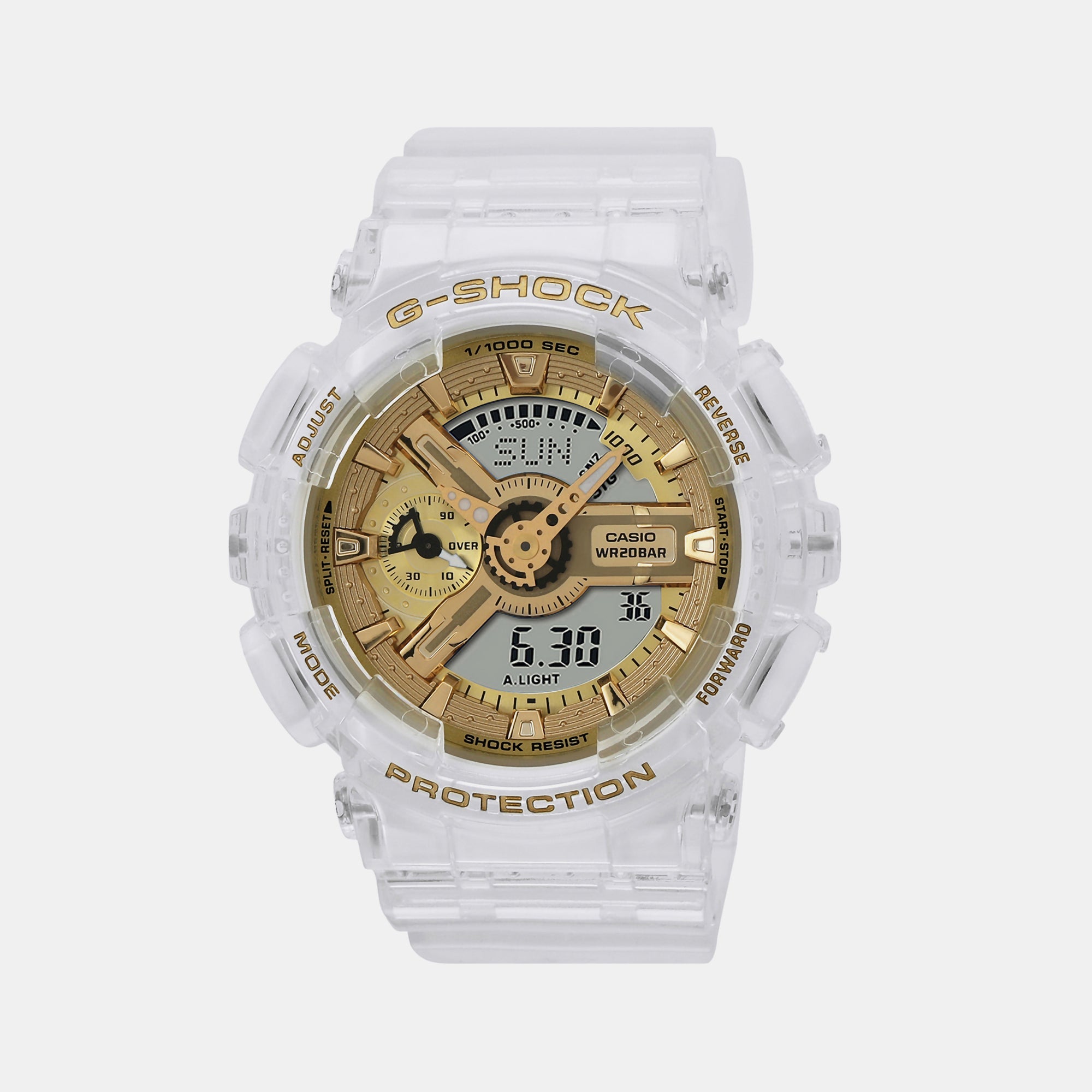 Casio G-Shock Women Women Quartz Gold Dial Analog-Digital Resin Watch G1400
