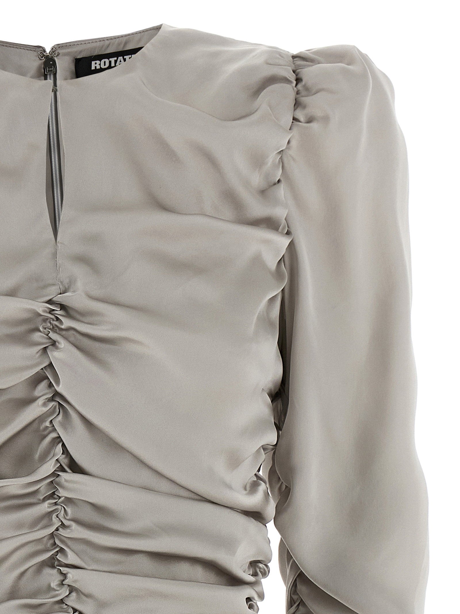 Rotate Birger Christensen Ls Mini Bow Dress – 100% silk - view 3