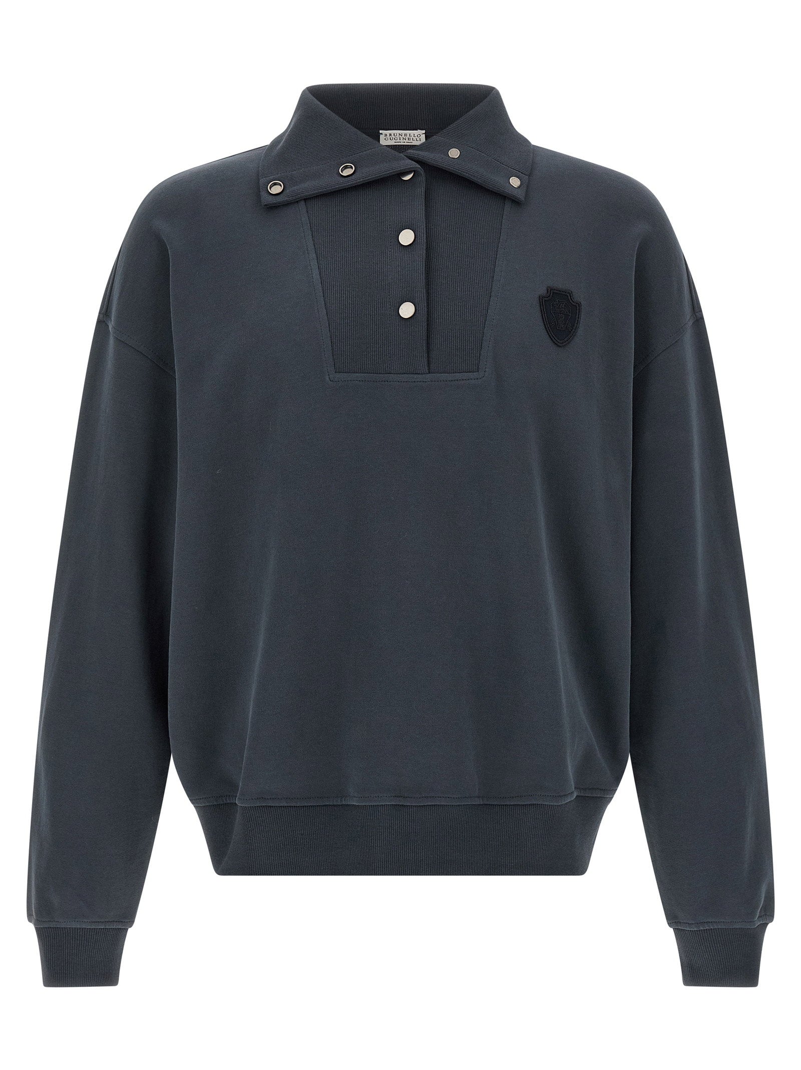 Brunello Cucinelli Smooth Sweatshirt – 100% cotton