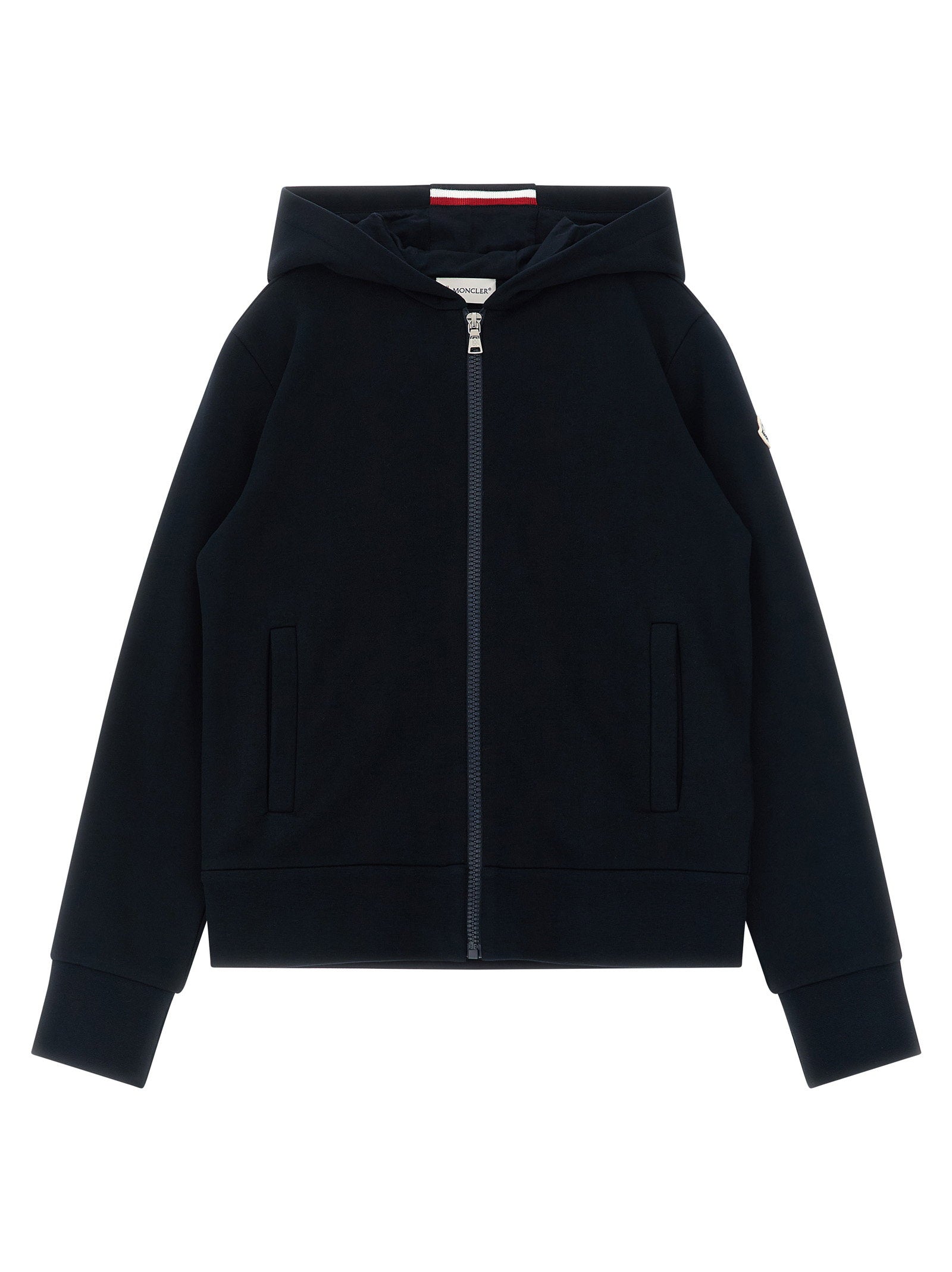 Moncler Enfant Logo Patch Hoodie – 95% cotton, 5% elastane