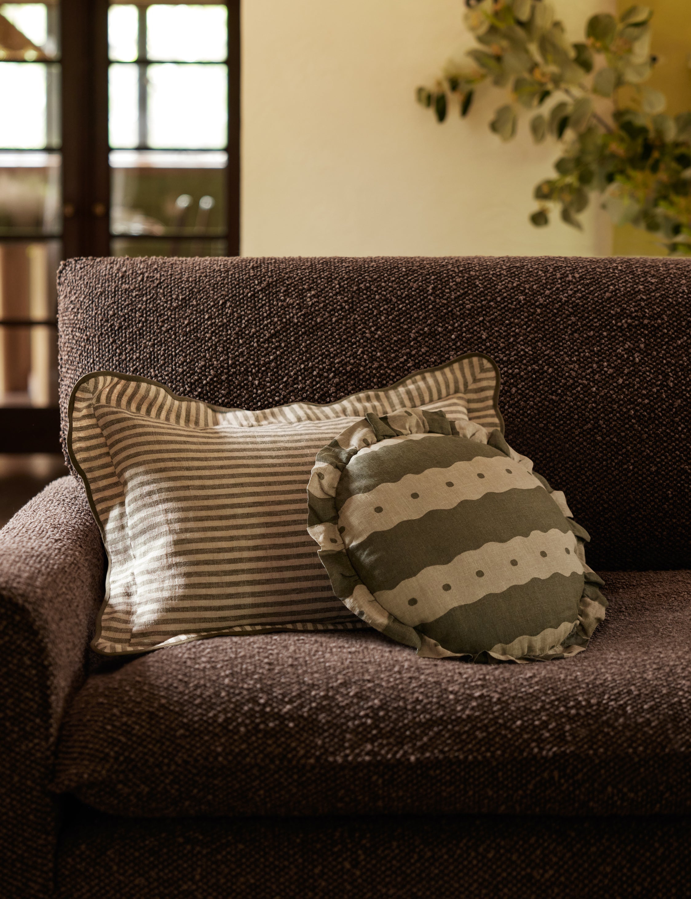 Lulu and Georgia Dotti Linen Pillow by Sarah Sherman Samuel - view 13