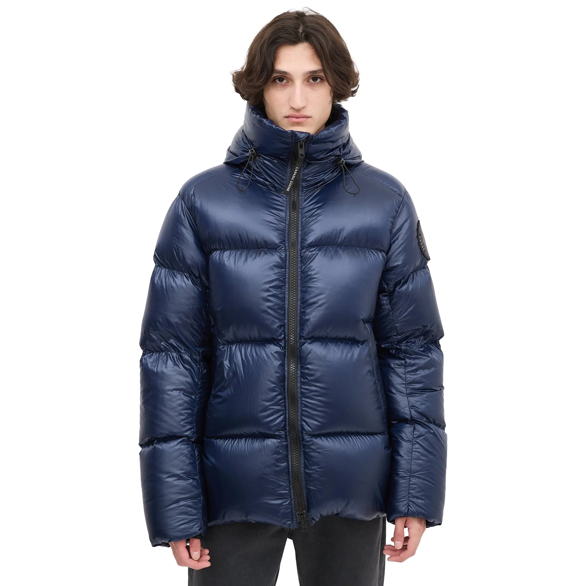 Canada Goose Down & Nylon Crofton Navy Puffer Jacket - view 8