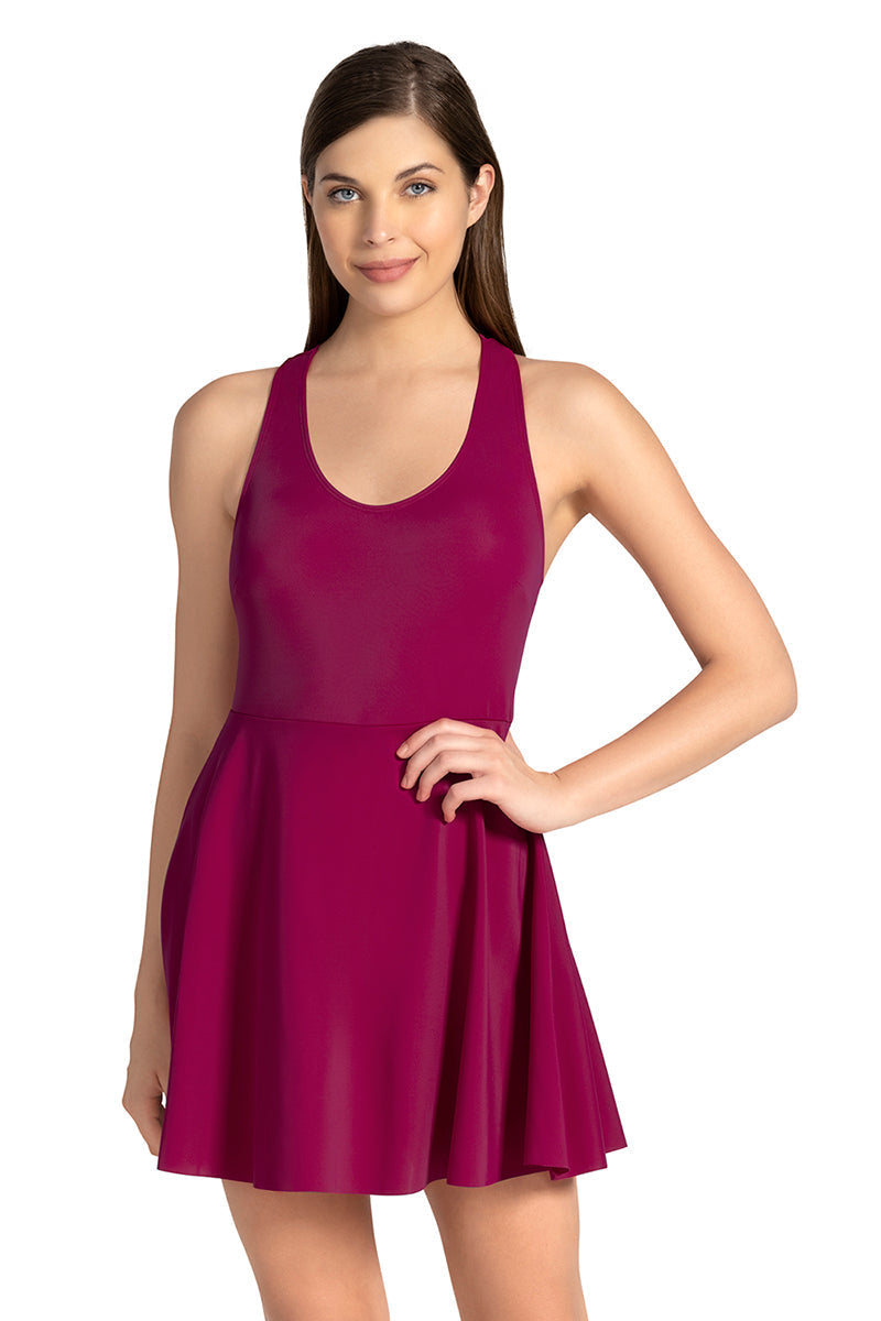 Amante Racer Back Swim Dress - Amaranta