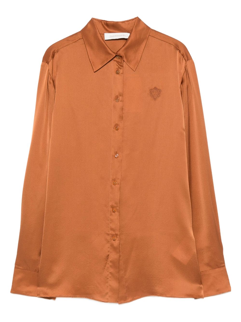 Zimmermann Embroidered silk shirt – 100% Silk