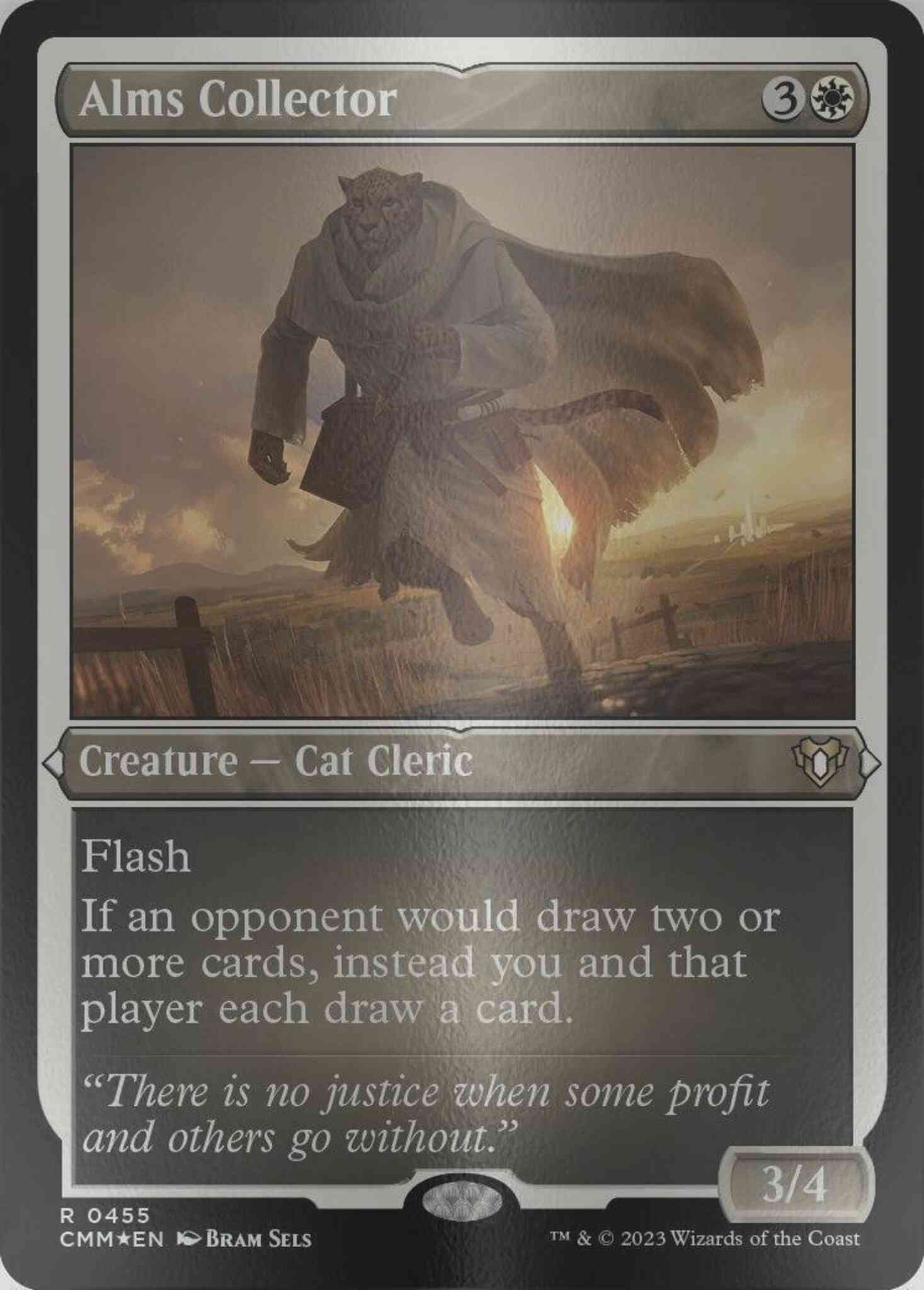 Alms collector 455 – Magic Alms Collector [455] [Commander Masters] [Etched Foil]