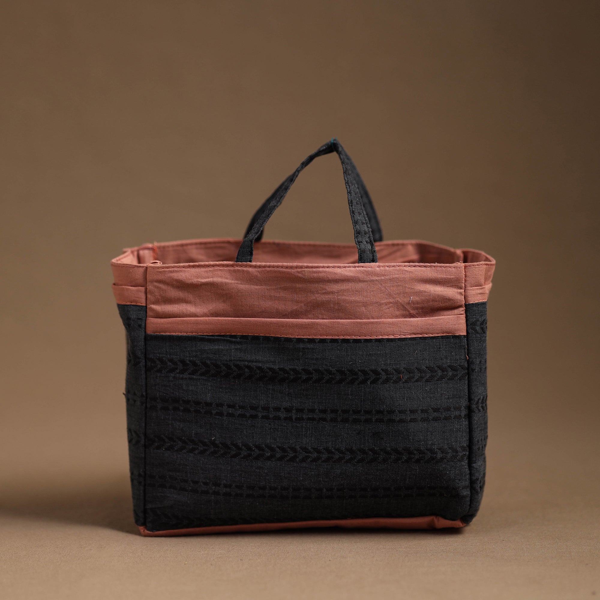 NOORI BAZAR Black - Handmade Cotton Multipurpose Cosmetic/Toiletry Bag 26