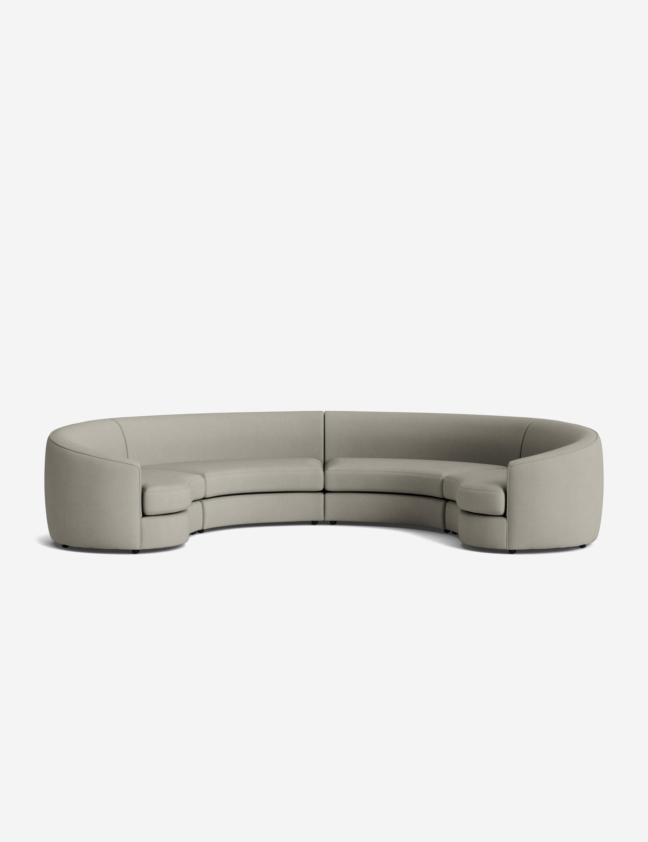 Lulu and Georgia Imada Modular Curved Sectional Sofa - view 129