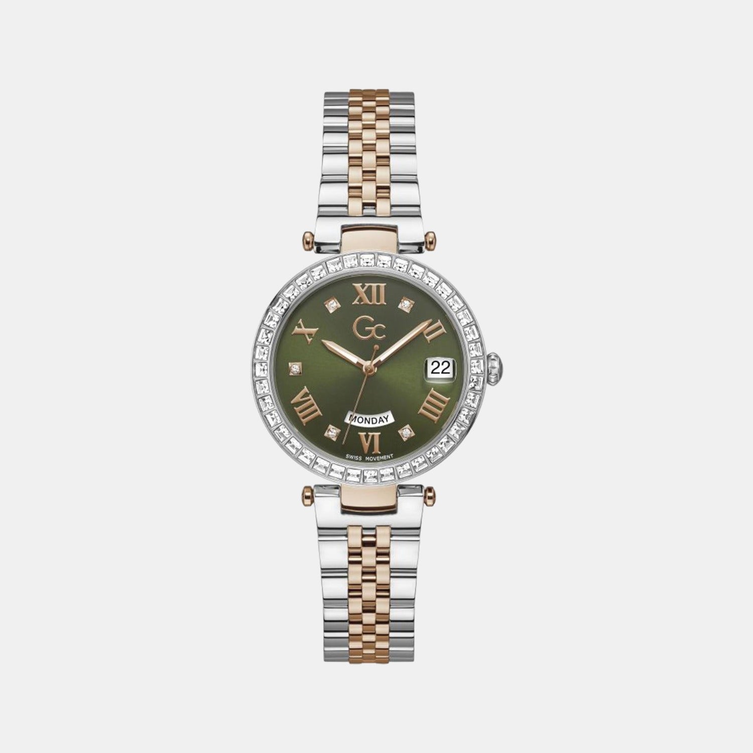 GC Flair Women Quartz Green Dial Analog Stainless Steel Watch Z01010L9MF