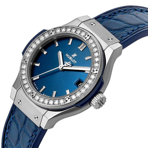 Hublot Classic Fusion Blue Dial Women 33mm 581.NX.7170.LR.1104 - view 3
