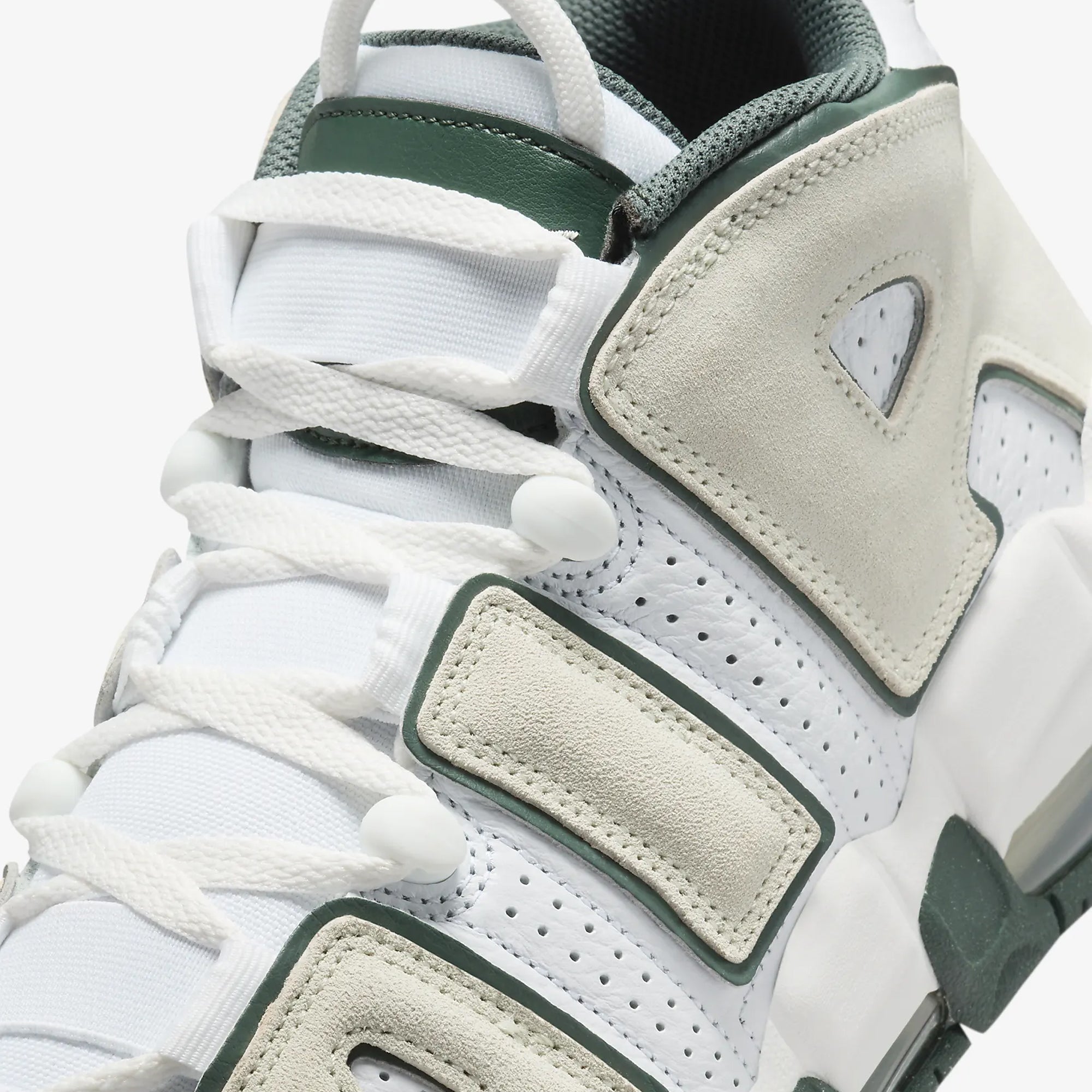 Nike | AIR MORE UPTEMPO '96 { WHITE/SEA GLASS-VINTAGE GREEN - view 4