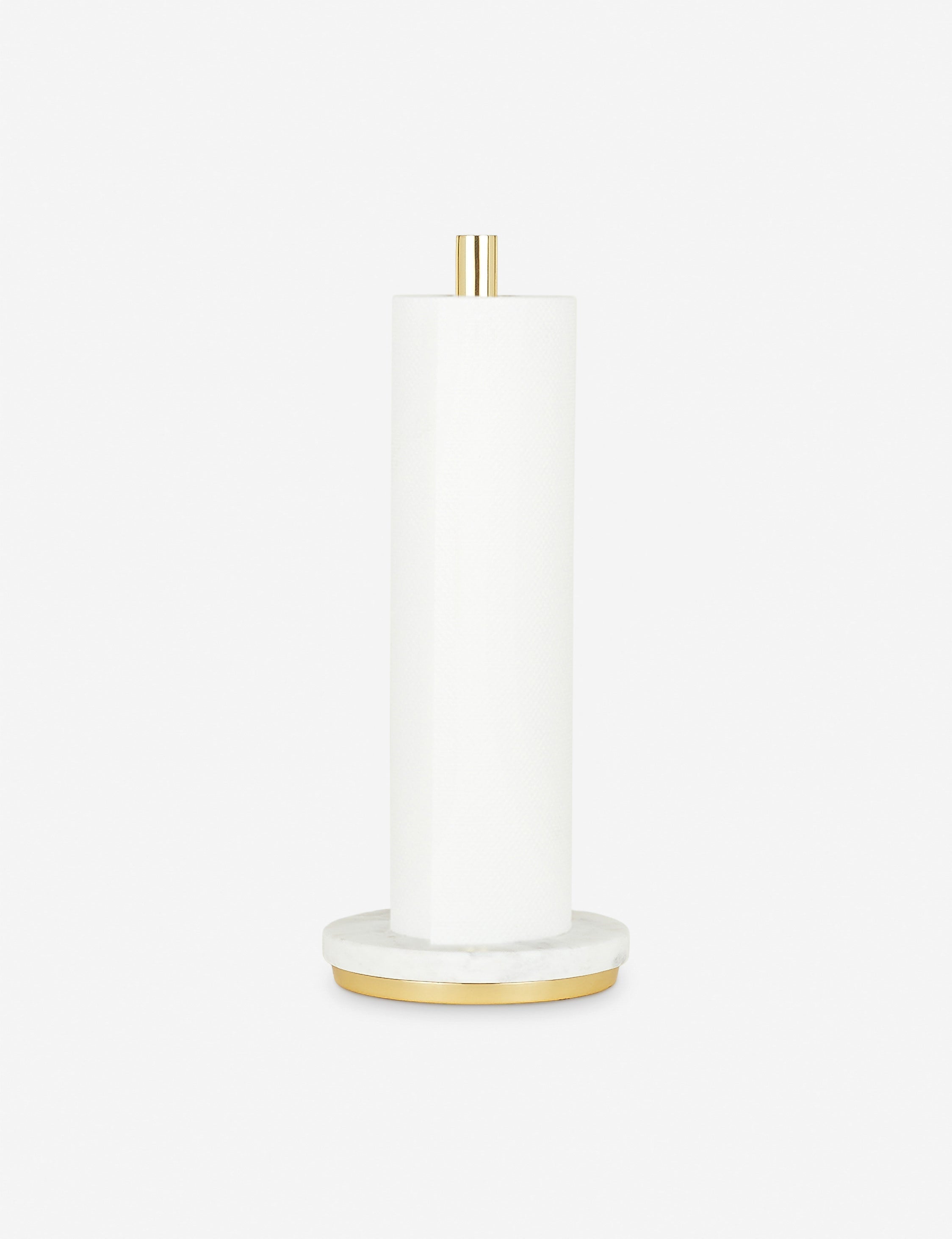 Lulu and Georgia Simple Marble Paper Towel Holder by Hawkins New York - view 2