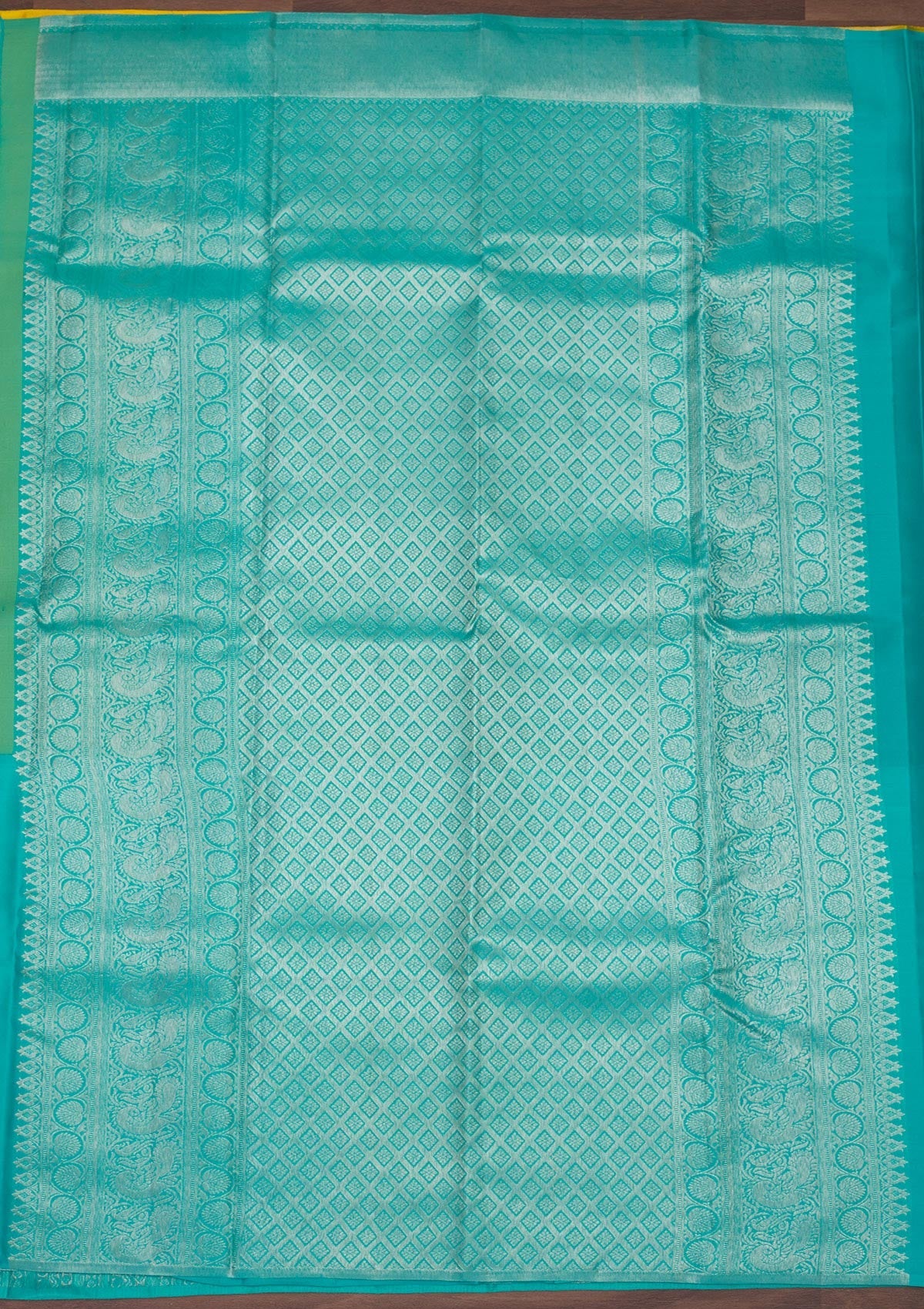 Koskii Sky Blue Zariwork Pure Silk Saree – Women's - view 5