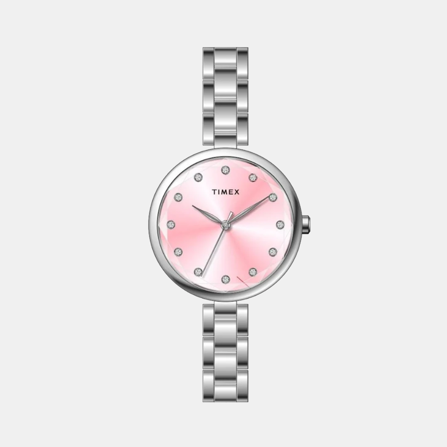 Timex Fashion Women Quartz Pink Dial Analog Brass Watch TWEL21700
