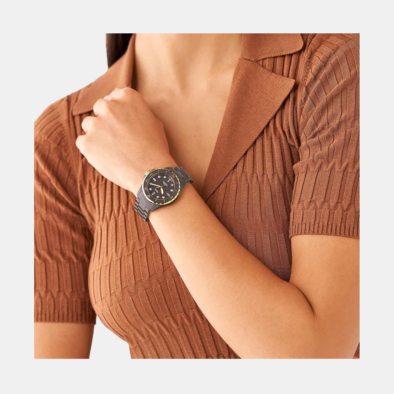 Fossil Fb-01 Women Quartz Brown Dial Analog Stainless Steel Watch CE1121 - view 4