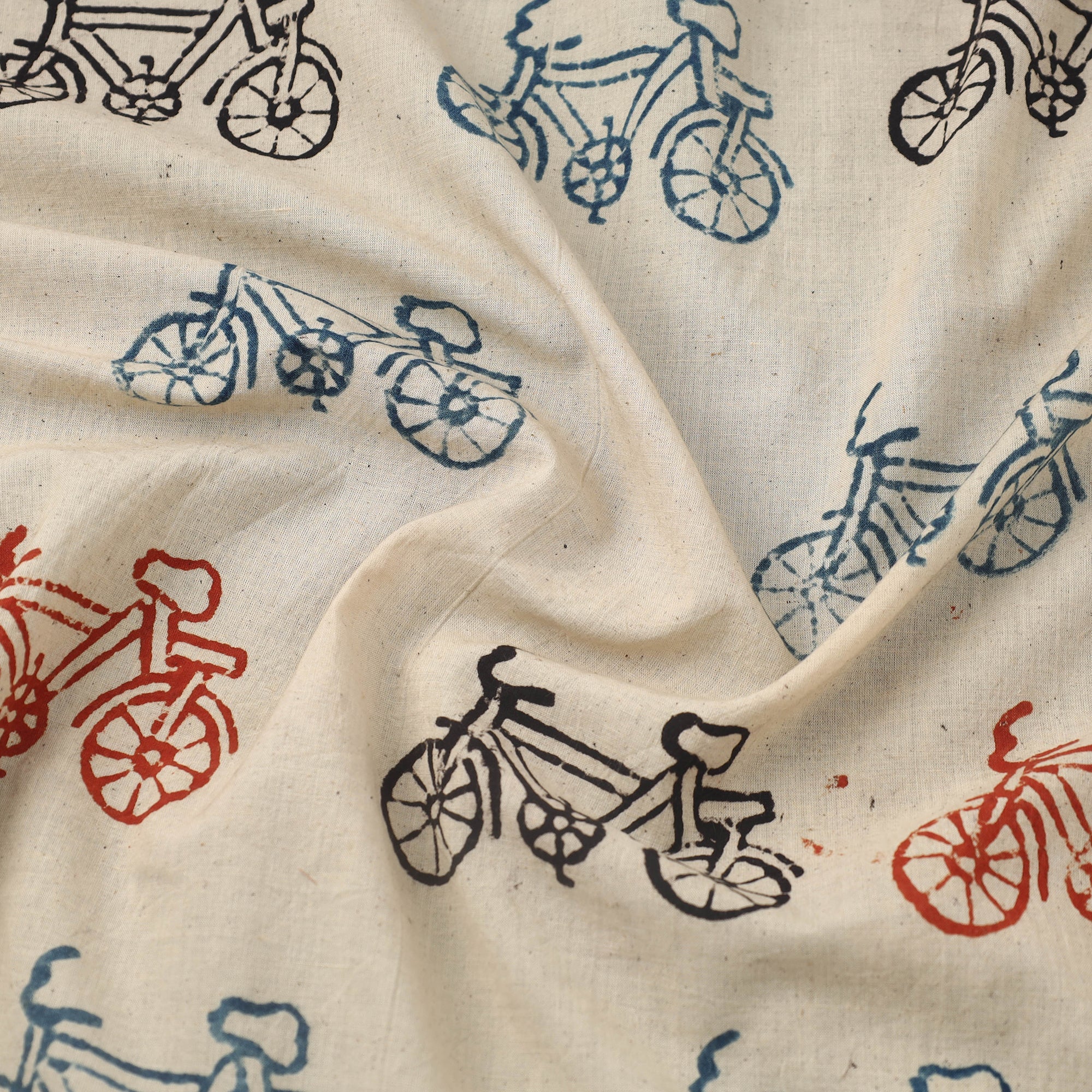 KACHCHH JI CHHAAP Beige - Block Print Cotton Natural Dyed Ajrakh Fabric 54 - view 3