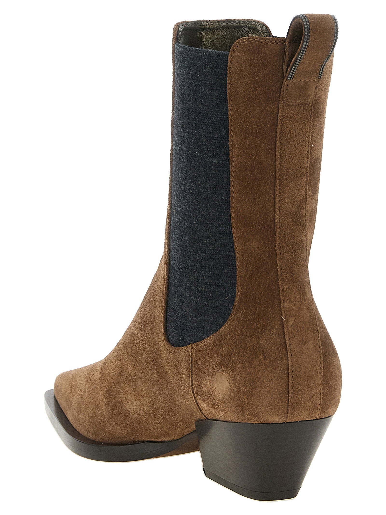 Brunello Cucinelli Precious Loop Detail Ankle Boots - view 3