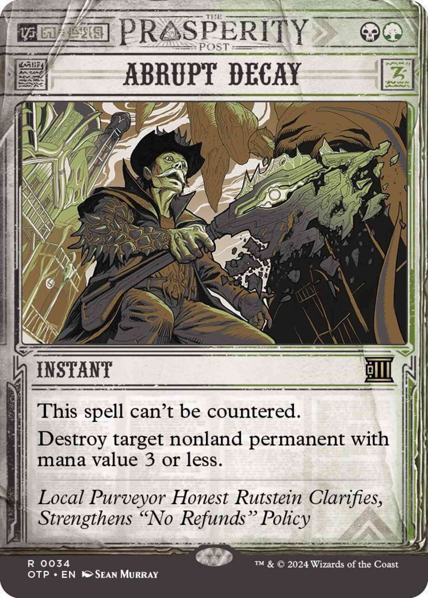 Abrupt decay 34 – Magic Abrupt Decay [34] [Breaking News Showcase] [Breaking News] [Non-Foil]