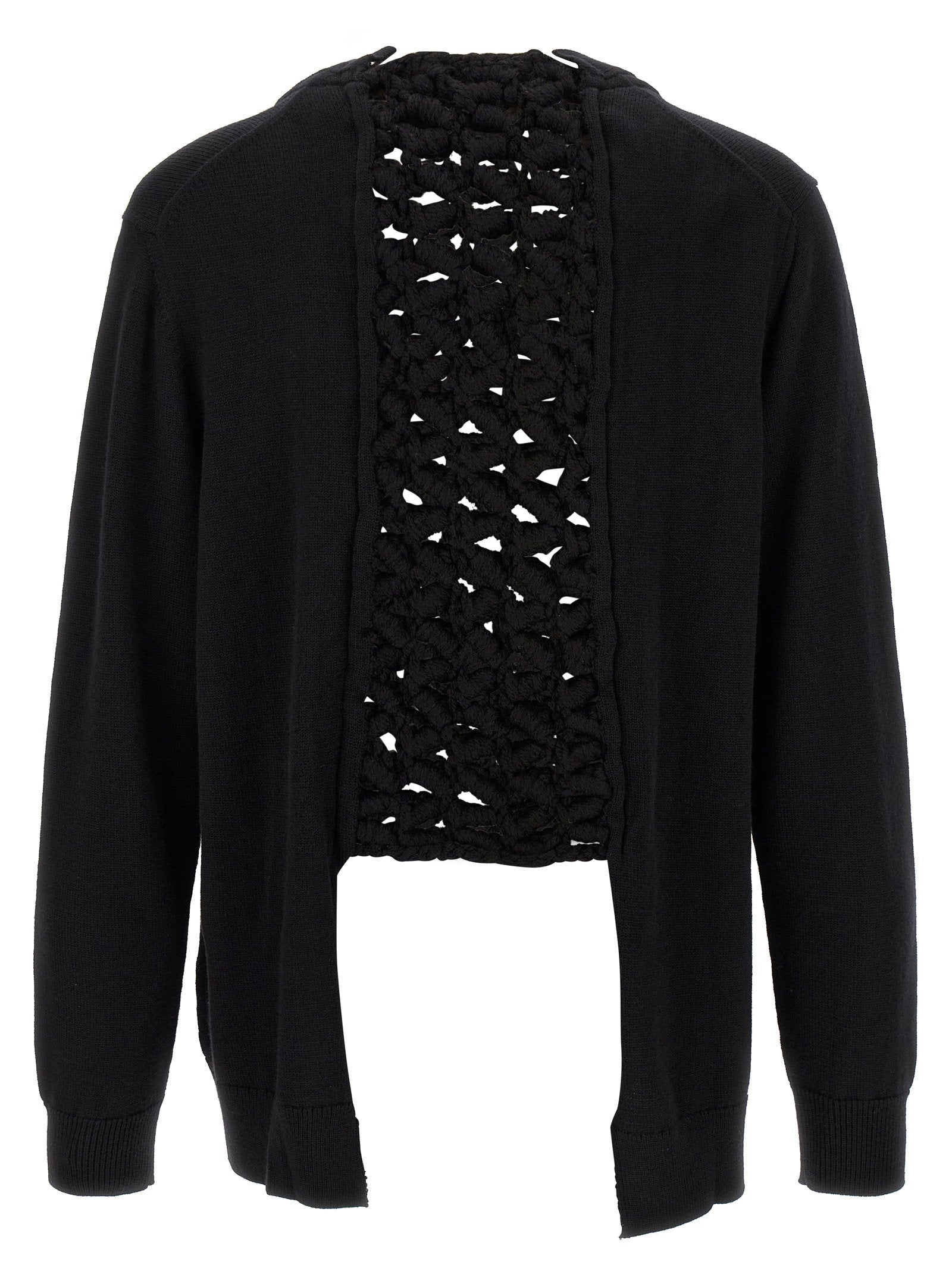 Comme Des Garçons Homme Plus Woven Insert Cardigan - view 2