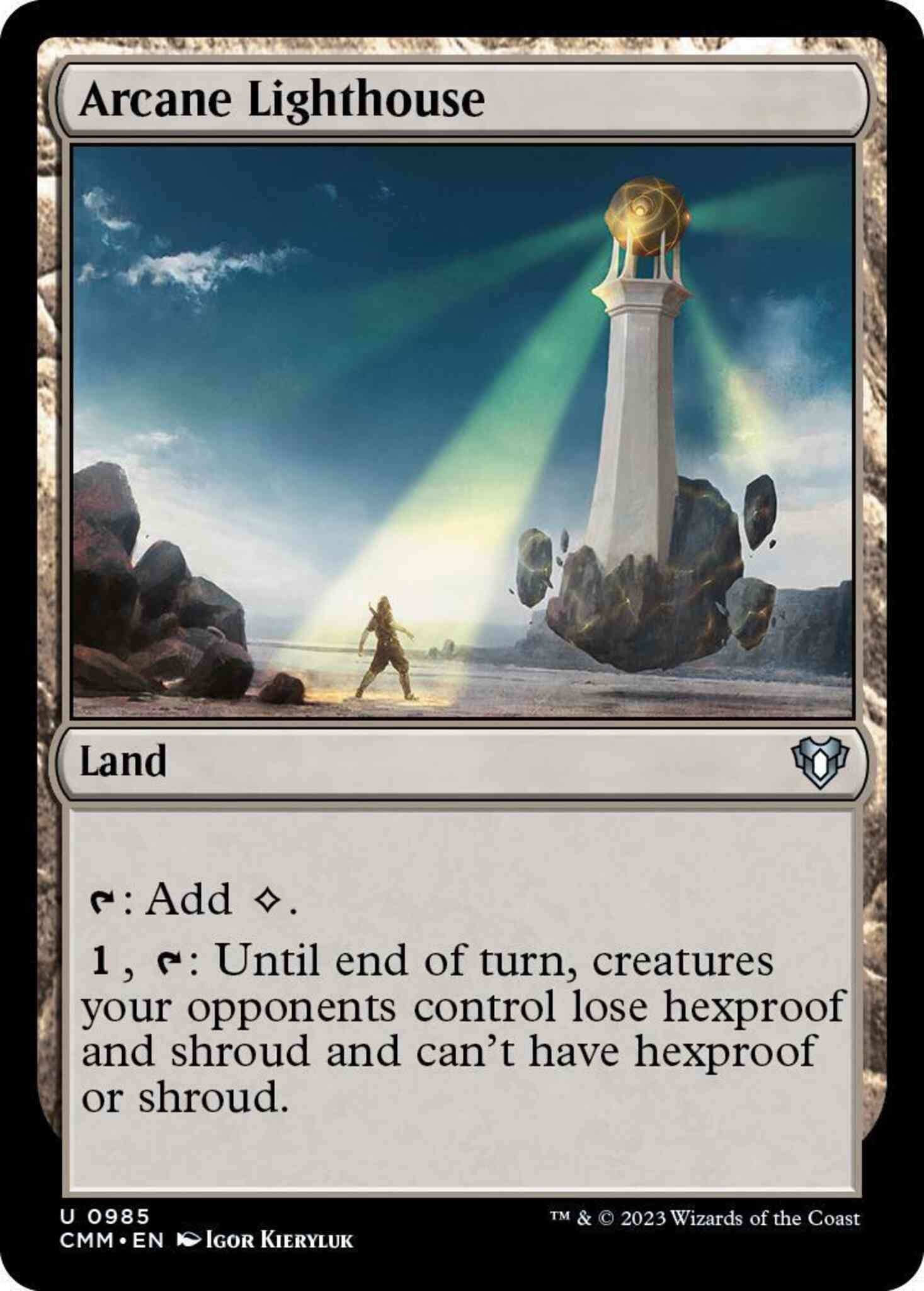 Arcane lighthouse 985 – Magic Arcane Lighthouse [985] [Commander Masters] [Non-Foil]