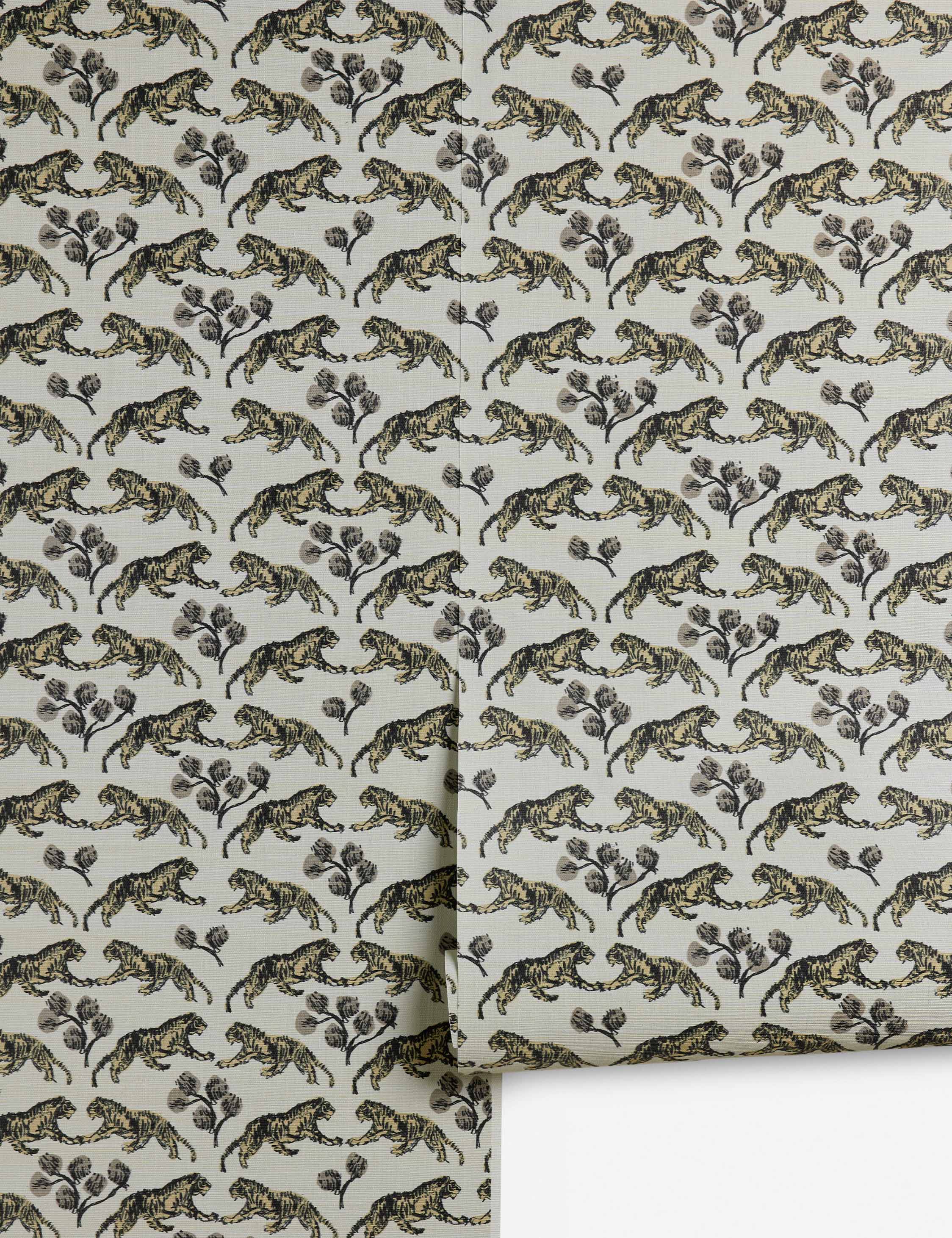 Lulu and Georgia Tiger Grasscloth Wallpaper by Sarah Sherman Samuel - view 2
