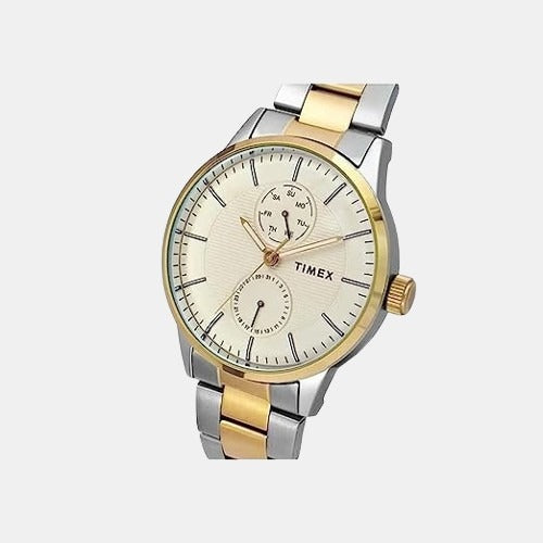 Timex Fashion Men Quartz Gold Dial Chronograph Stainless Steel Watch TWEG19906 - view 4