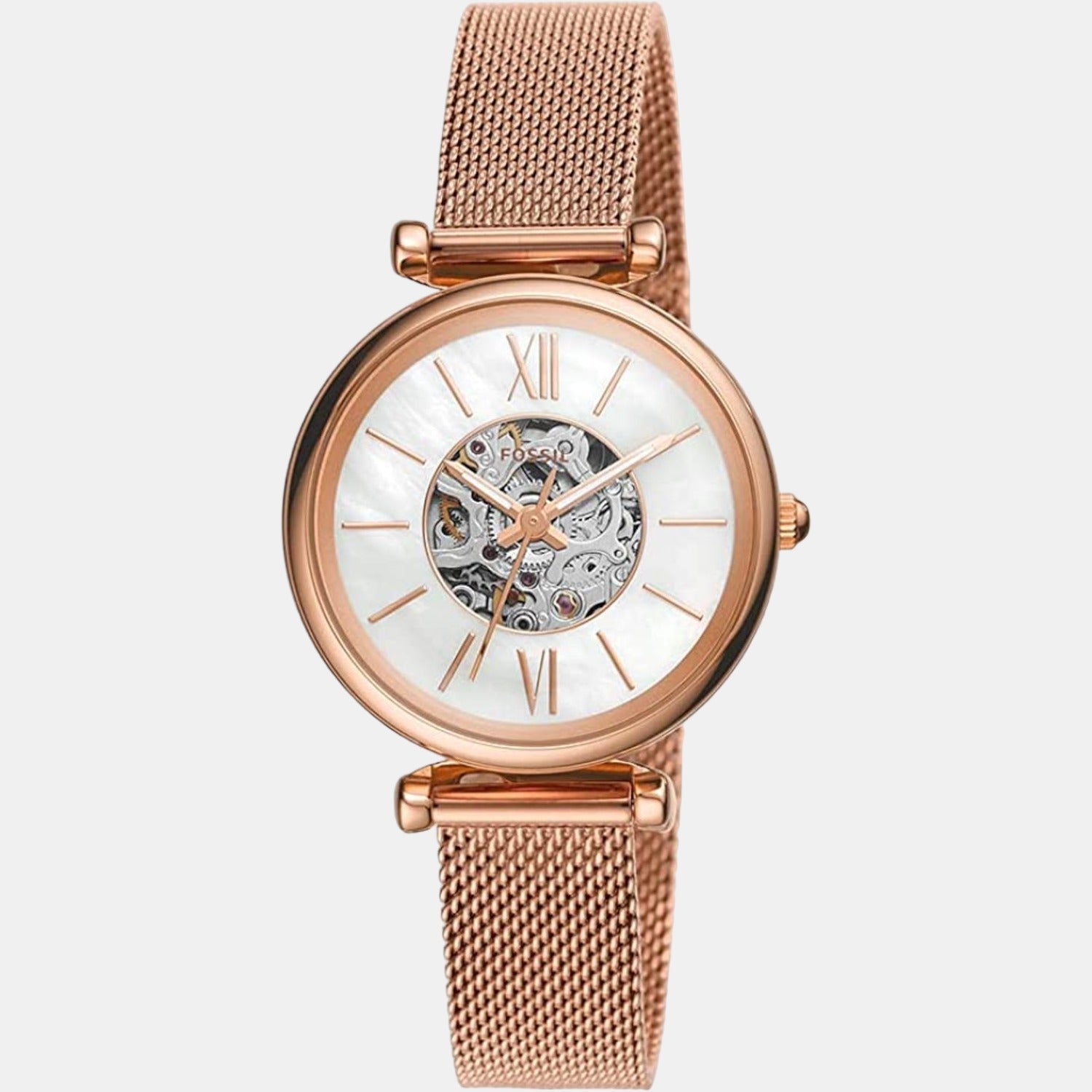 Fossil Carlie Women Automatic White Dial Analog Stainless Steel Watch ME3188 - view 2