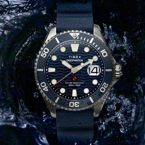 Timex Deep Water Blue Round Dial Analog Men's Watch 44mm TW2W81500UJ - view 3