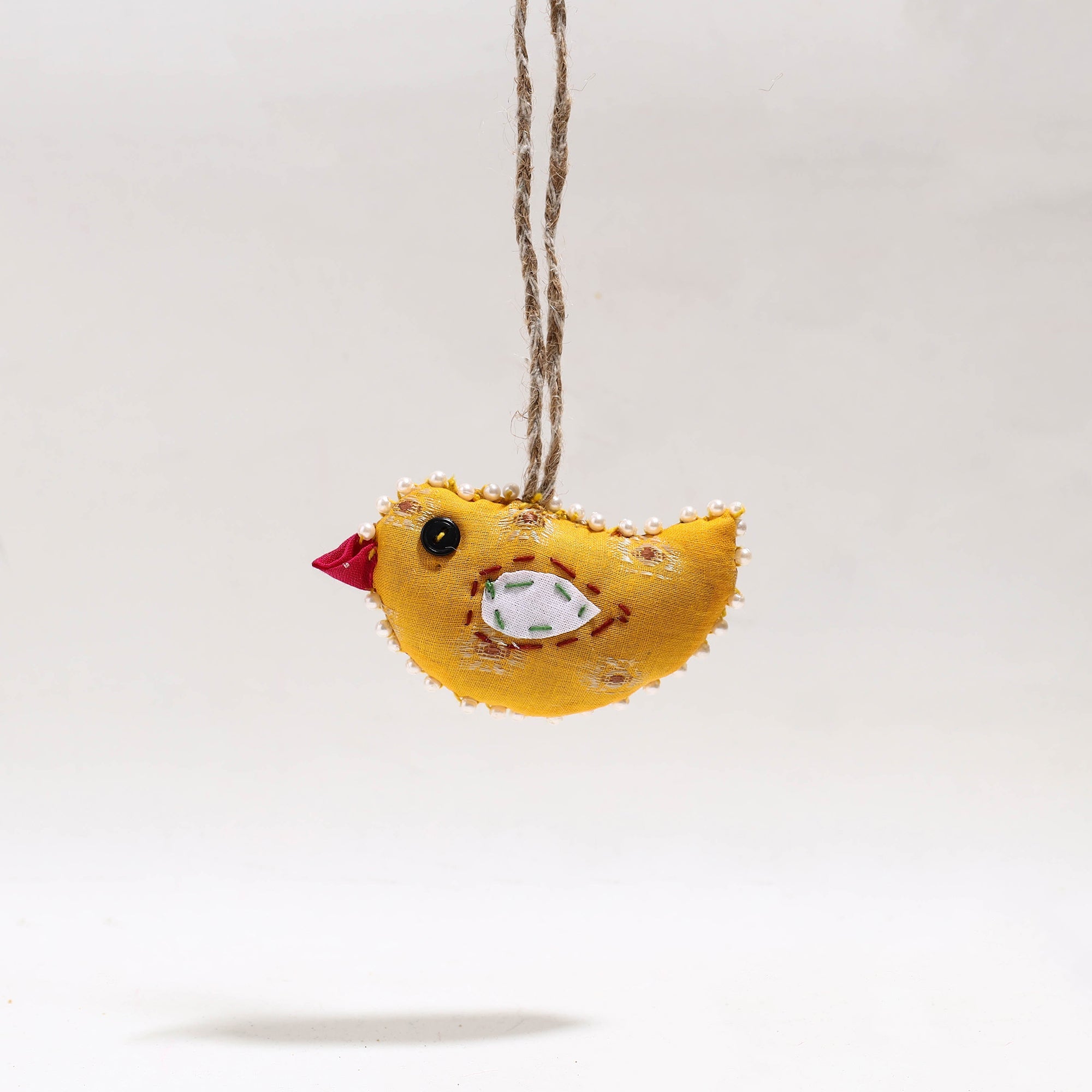 JAN SANDESH Bird - Upcycled Thread & Beadwork X-Mas Decor Hanging 14 - view 2