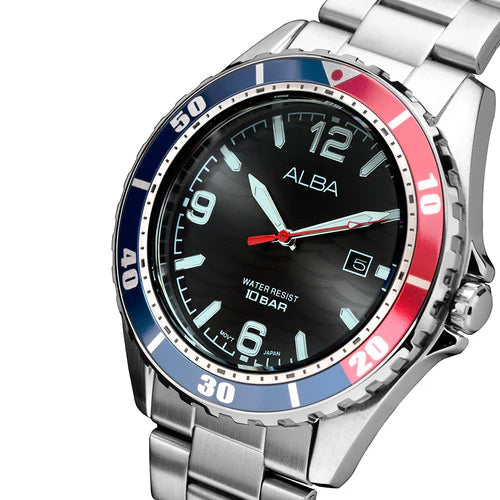 Alba Active Black Dial Men 44mm AG8N45X1 - view 2
