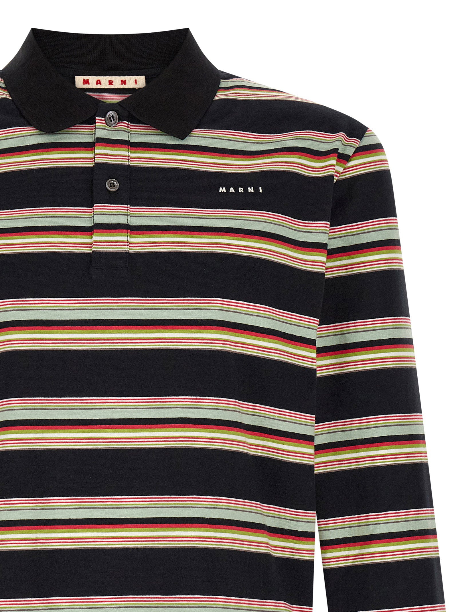 Marni Striped Polo Shirt – 100% cotton - view 3