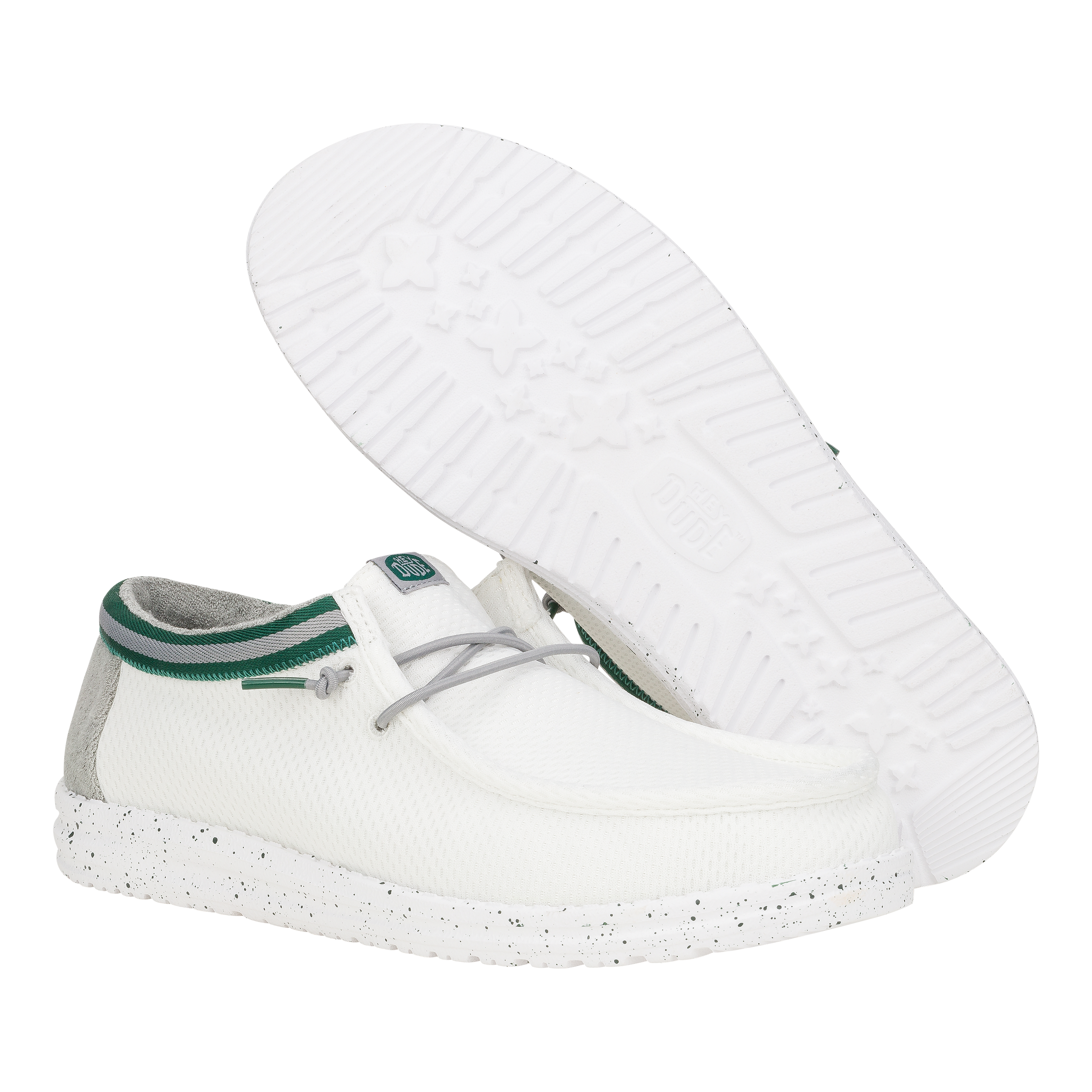 HEYDUDE shoes Wally Varsity Jersey - White Green - view 3