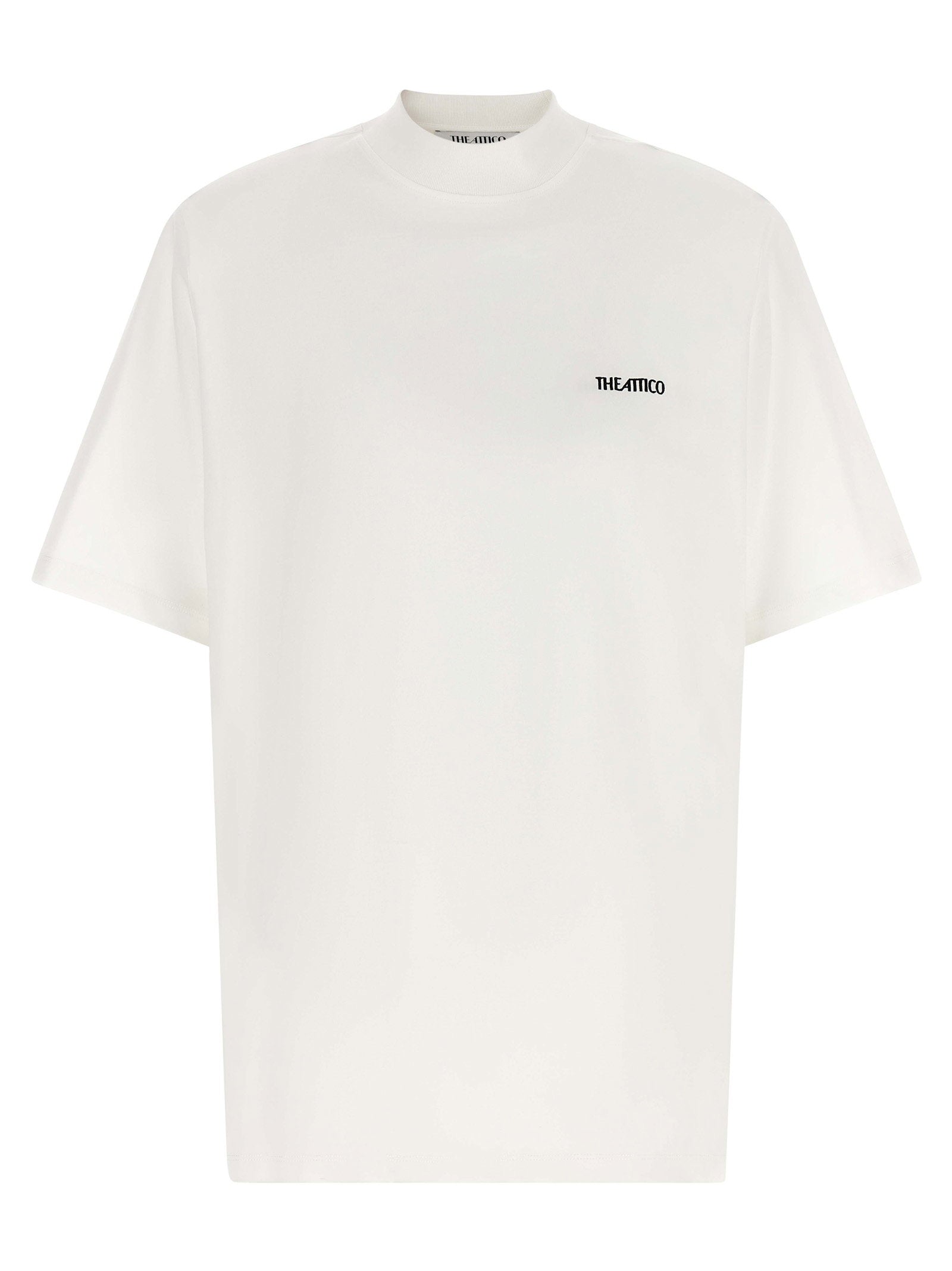 The Attico Mock-neck T-shirt – 100% cotton