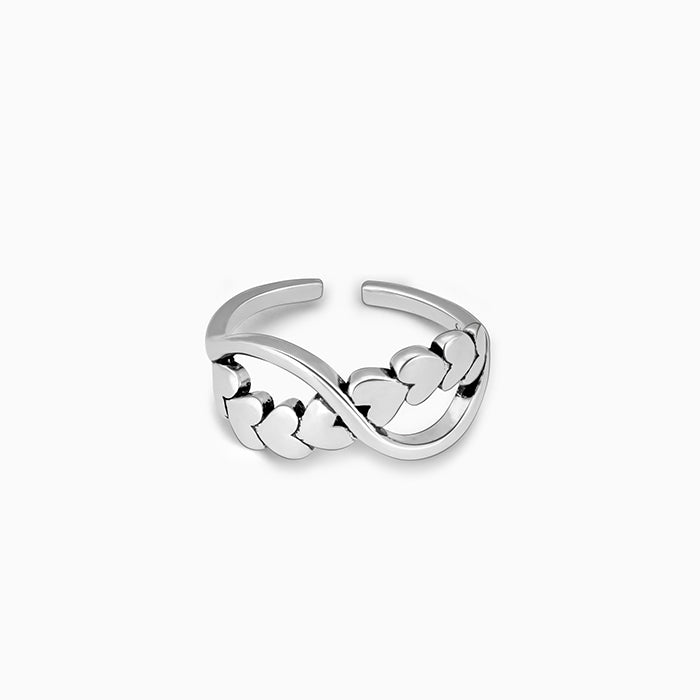 GIVA Jewellery Silver Infinite Love Ring