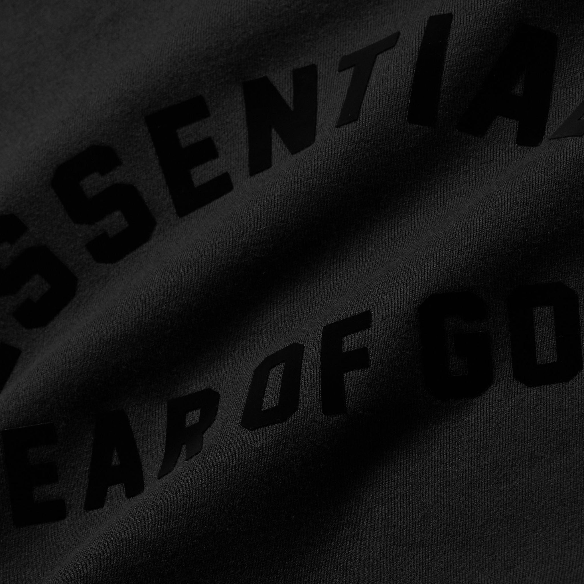 Fear Of God Essentials Black Hoodie (SS23) - view 4