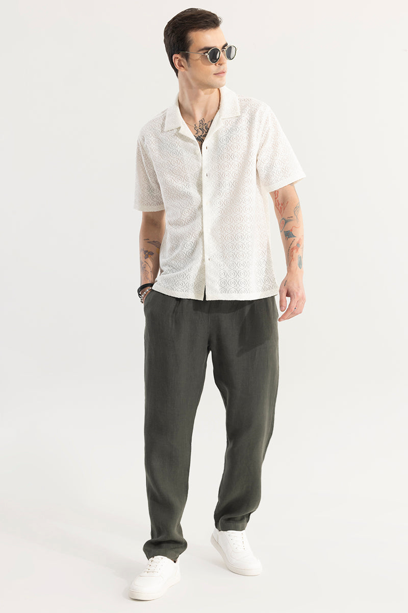 SNITCH Cosmic Circle Off-White Hakoba Shirt - view 3
