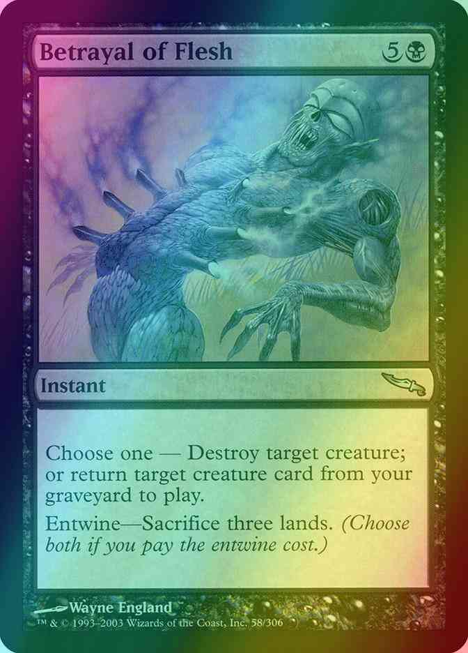 Magic Betrayal of Flesh [58] [Mirrodin] [Foil]