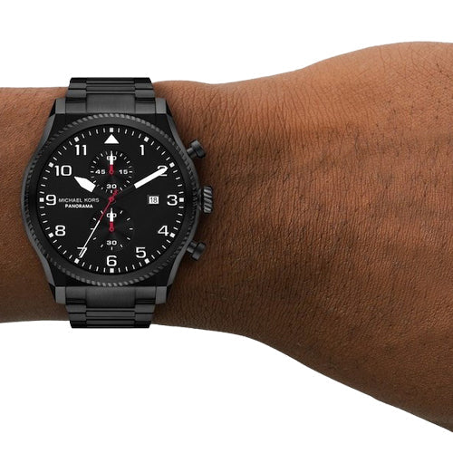 Michael Kors Oversized Panorama Black Dial Men 44mm MK9198 - view 2