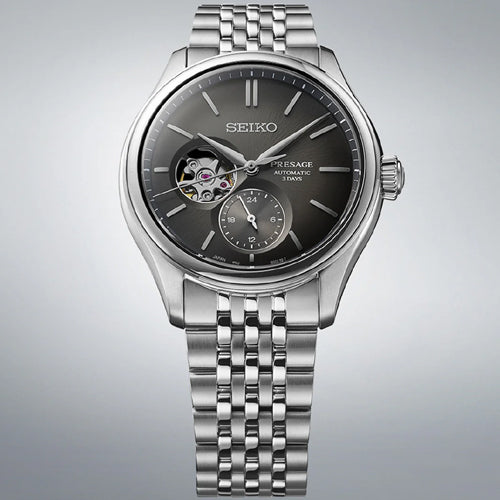 Seiko Presage Classic Series Sumi-iro Open heart Black Dial Men 40.2mm SPB471J1 - view 2
