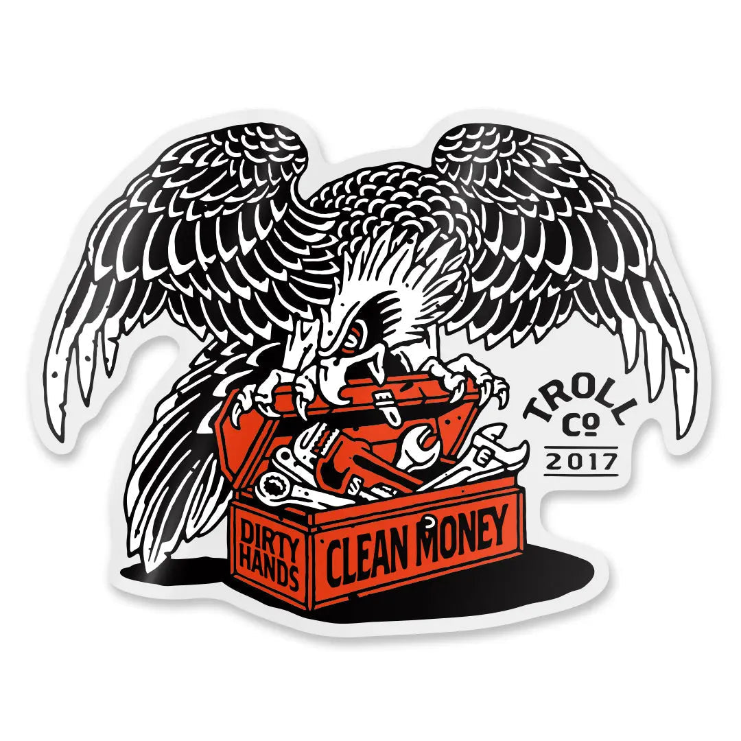 Radial DHCM Eagle Sticker