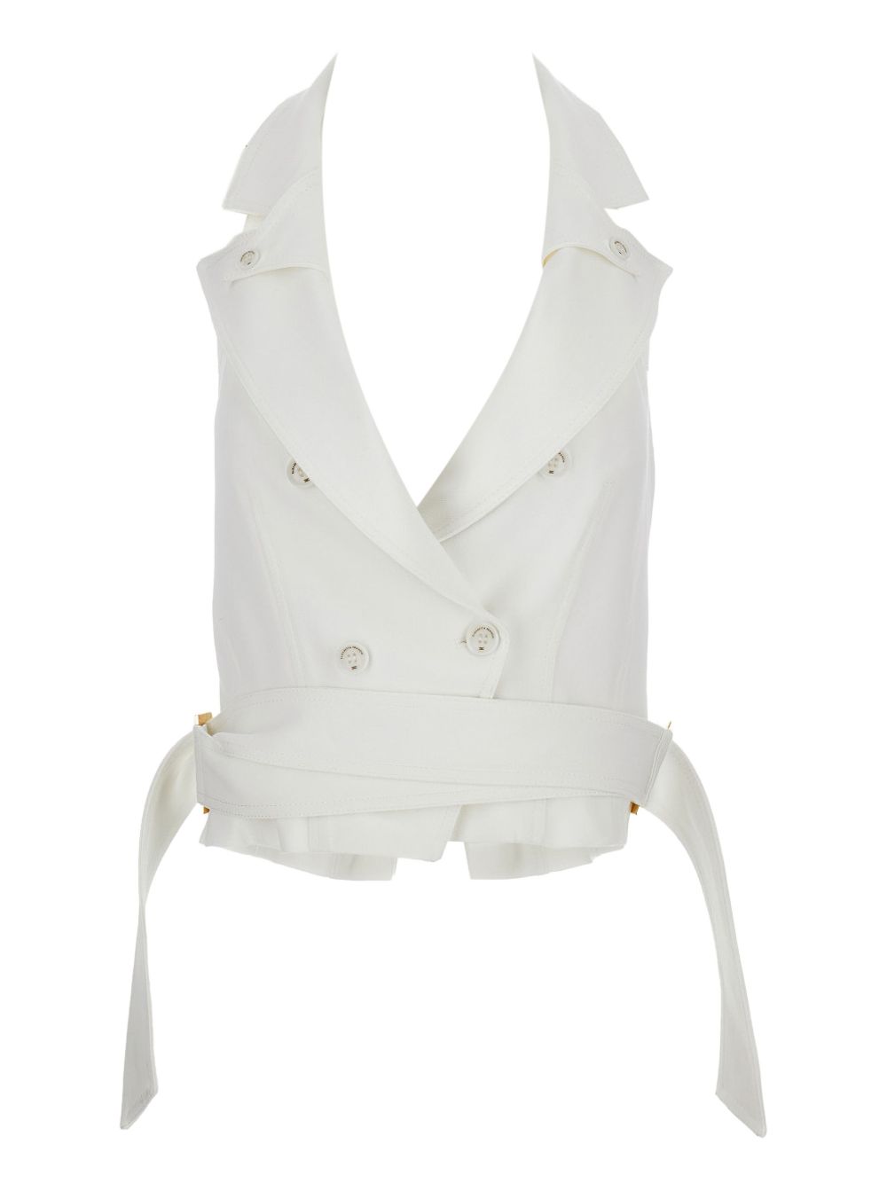 Elisabetta Franchi Belted vest – 98% Viscose 02% Elastane